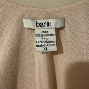 Bar III Soft Cream Blouse XL